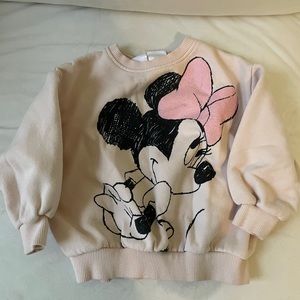 Zara Mini mouse sweatshirt